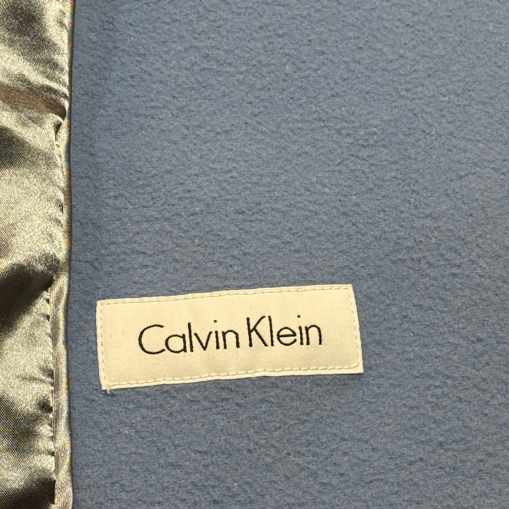 Calvin Klein Pea Coat Jacket Womens Plus 1X Light Blue Wool Cashmere Blend - Picture 5 of 16